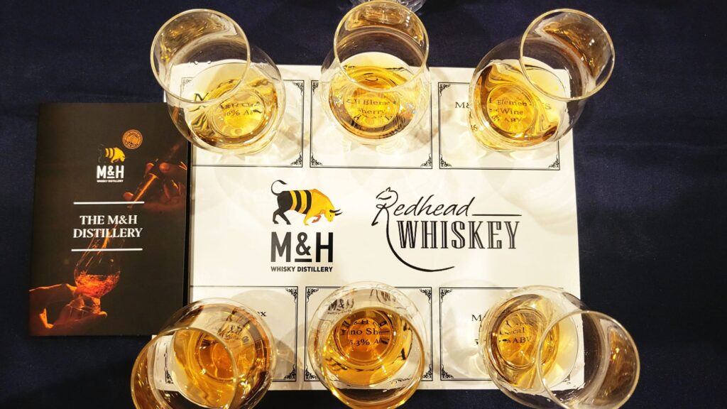 milk and honey visiting redhead whiskey for tasting event